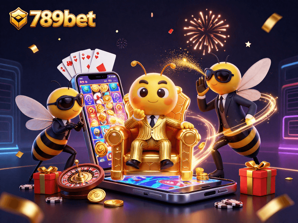 Engage with 789bet's exciting casino world featuring vibrant illustrations of games and characters.