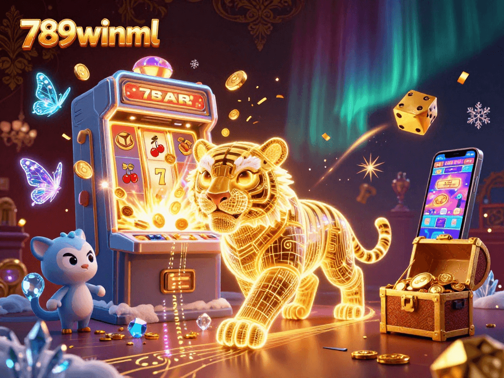 Engage in thrilling slot action at 789winml with a jackpot explosion and stunning casino visuals.