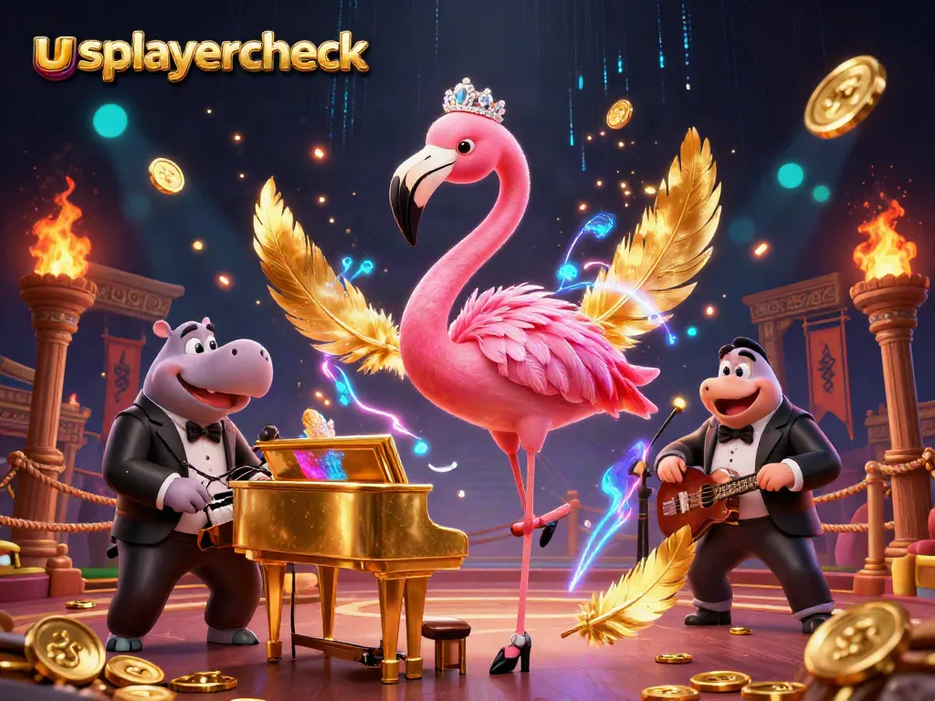 Play at usplayercheck’s vibrant casino illustration featuring lively characters and exciting game elements.