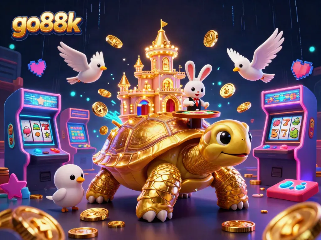 Experience the excitement of go88k with thrilling casino illustrations and animated characters.