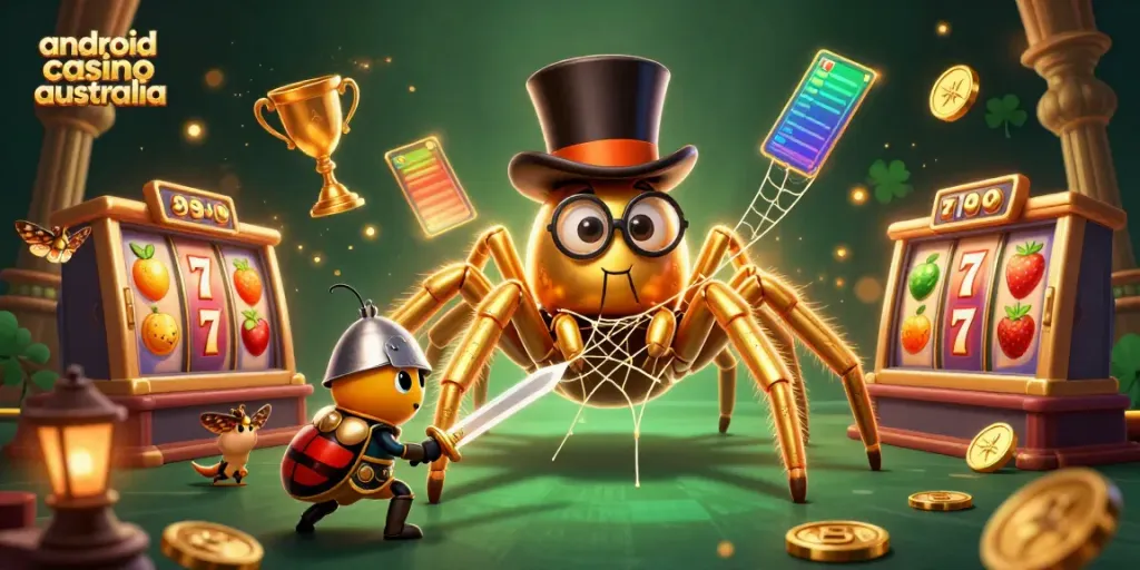 Experience the thrill of android casino australia with vibrant characters and dynamic slot reels.