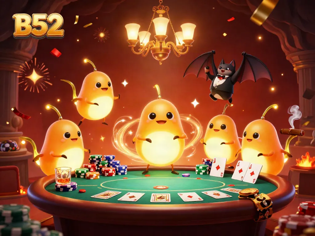 Enjoy playing exciting games at B52 casino, where glowworms create an enchanting atmosphere.