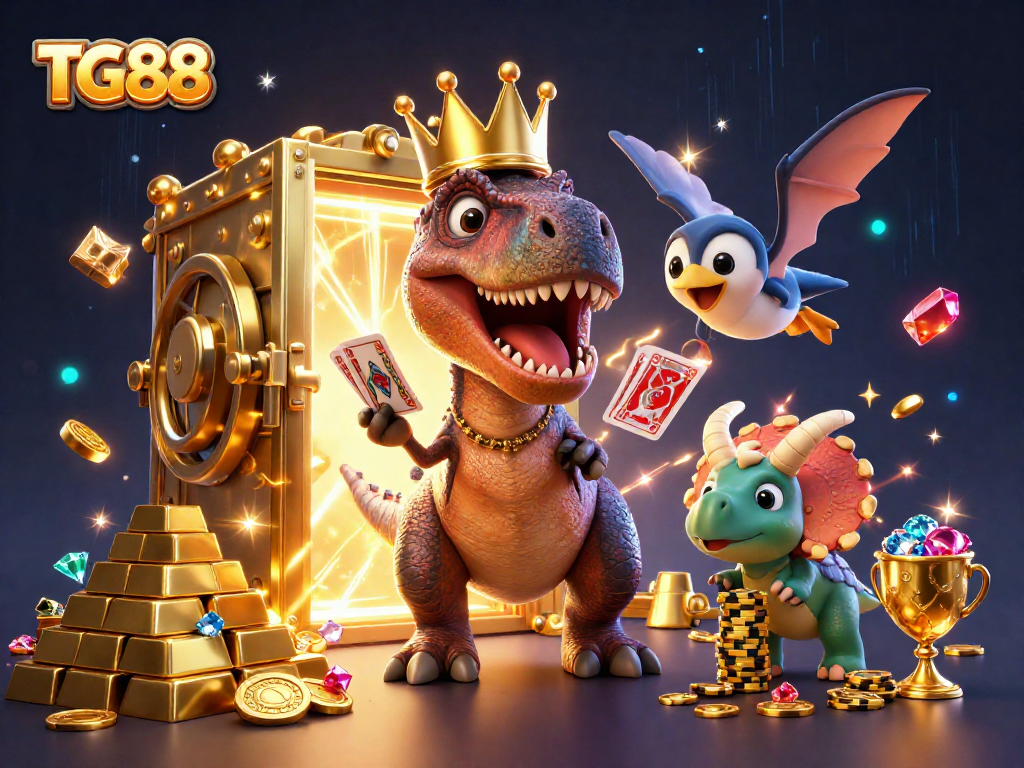 Players enjoy thrilling games at TG88, featuring fun characters and plentiful casino elements.