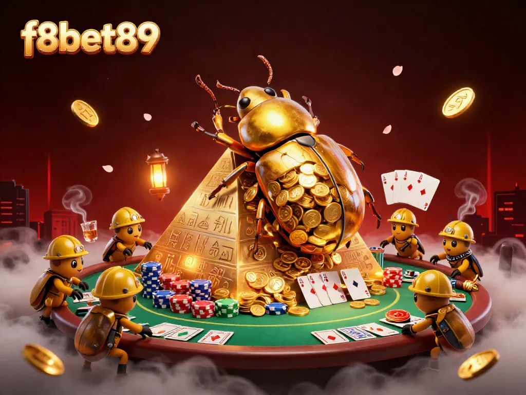 Experience the excitement of f8bet89 with vibrant casino elements and animated characters.