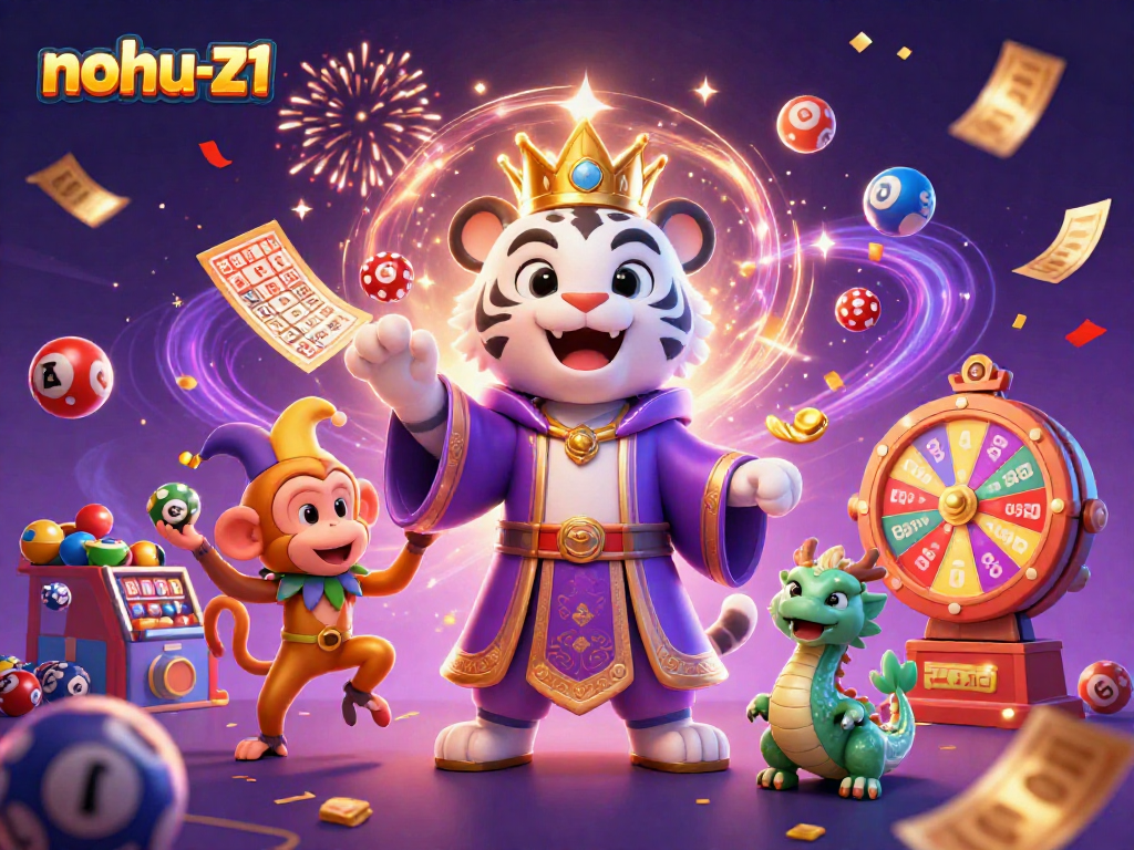 Experience the excitement of nohu-z1 with vibrant characters and dynamic gambling elements.
