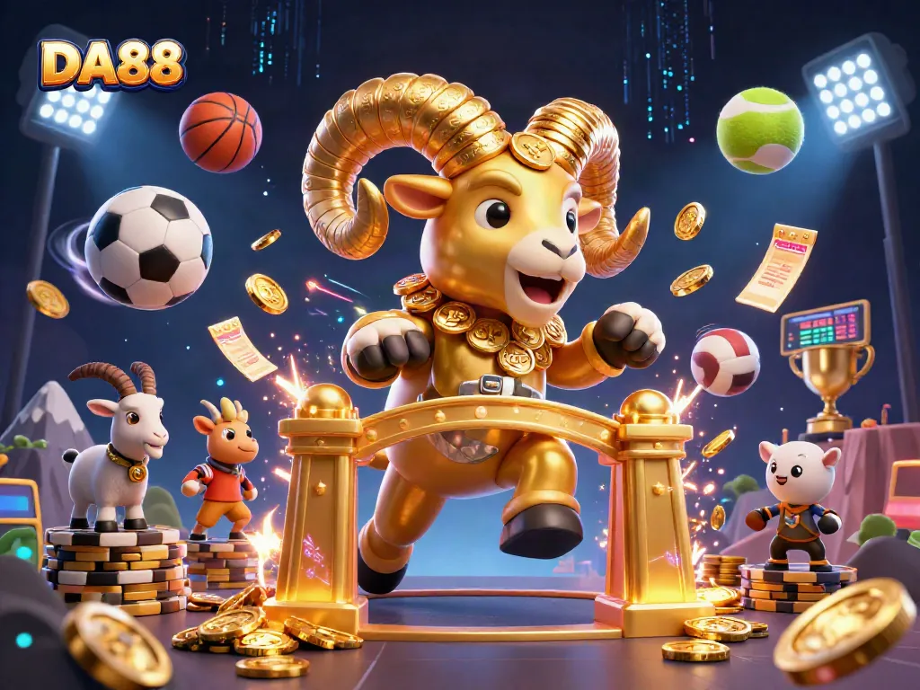 Experience thrilling gameplay at DA88 with dynamic sports betting elements and golden prizes.